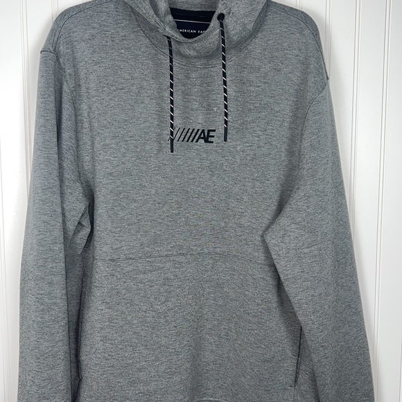 American Eagle Gray Gamer Hoodie EUC Size Large - Picture 6 of 6